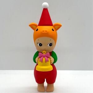 Authentic Sonny Angel Pig Mini Figure, Santa's Little Helper Series - NEW